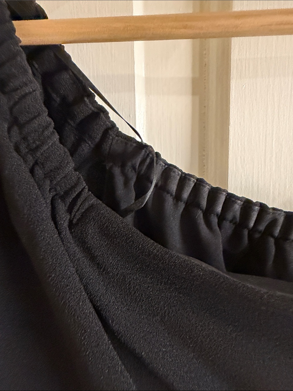 Women's Black Ruffle Dress - Picture 7 of 10